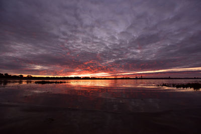 Scenic view of sky during sunset