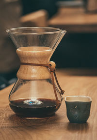 Close-up of drink on table