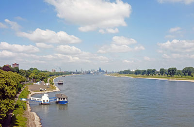 Boats in river