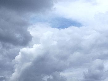 Low angle view of clouds in sky