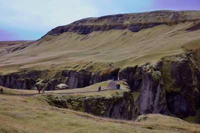 Scenic view of landscape against sky