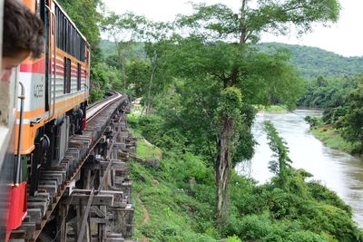 View of canal along buildings