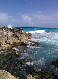 Scenic view of sea against sky