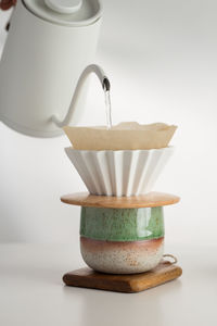 Close-up of dessert on table