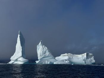 Perfect shapes of ice mountain in greenland