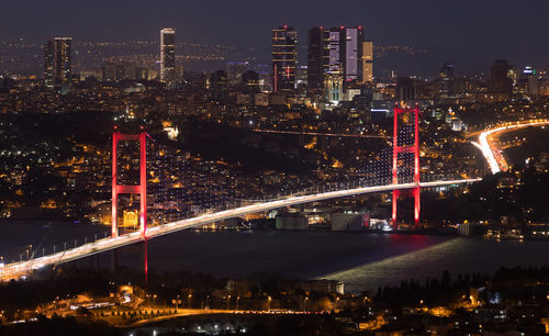 Bosphorus bridge in istanbul city, turkey