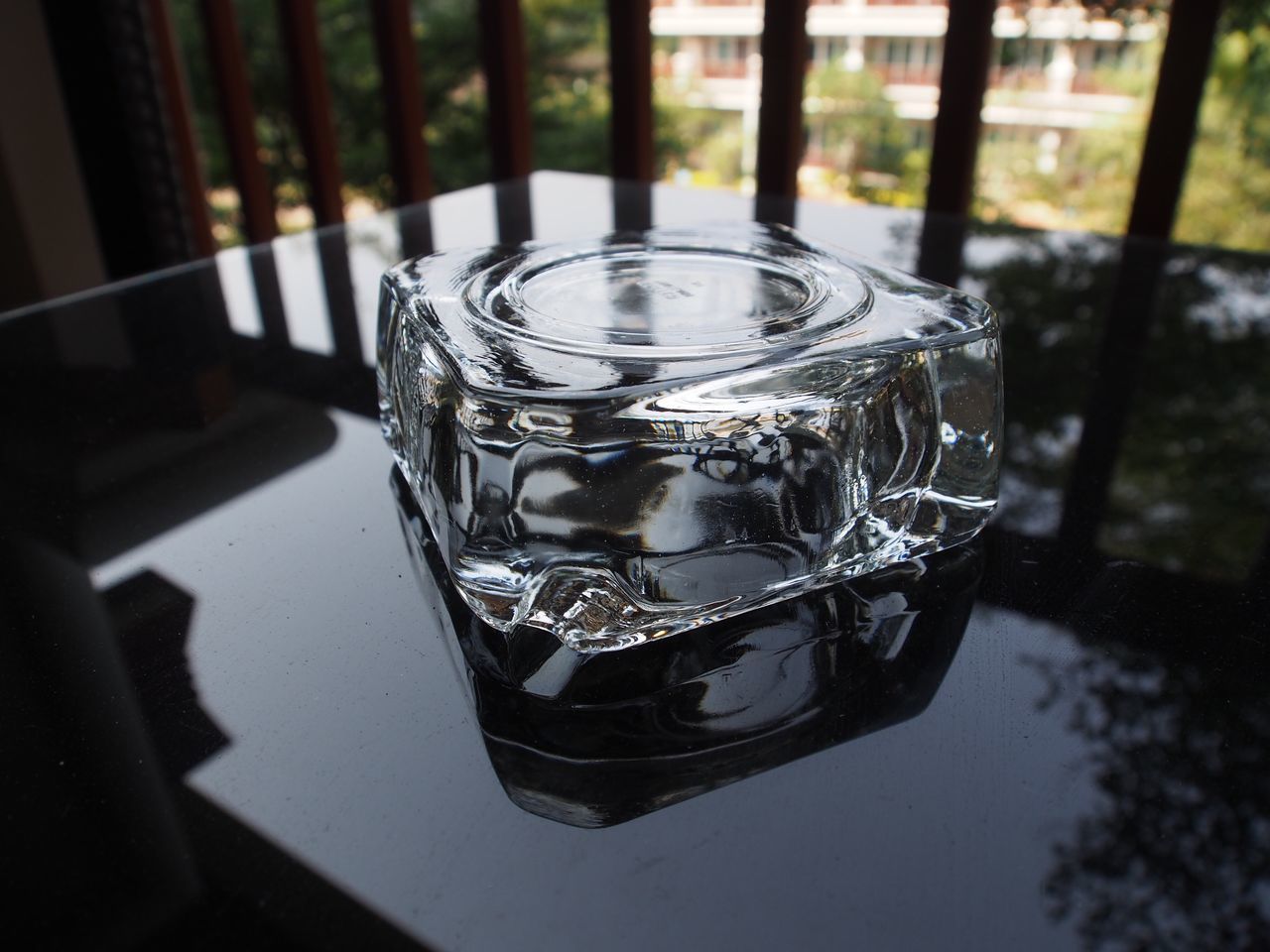 CLOSE-UP OF WATER ON TABLE