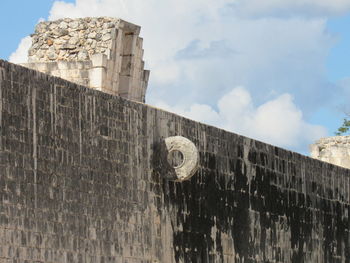 Low angle view of historical building against sky