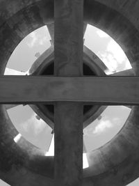 Low angle view of built structure against sky