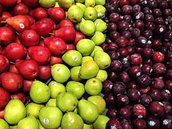 Full frame shot of fruits for sale at market stall