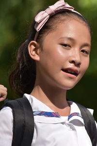 Portrait of smiling girl