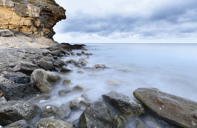 Scenic view of sea against sky