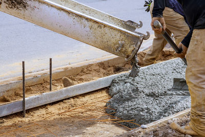 Man working at construction site