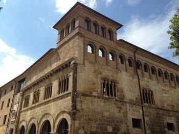 Low angle view of building against sky