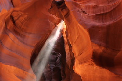 Rock formations in cave