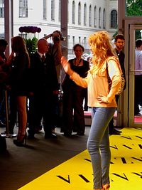 Group of people in a city