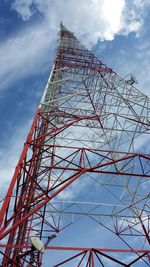 Low angle view of tower against sky