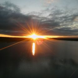 Scenic view of sunset against sky