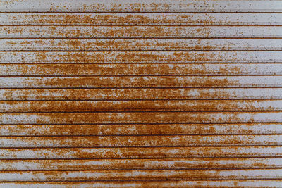Full frame shot of rusty shutter