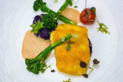 Close-up of food in plate