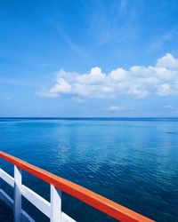 Scenic view of swimming pool against sky