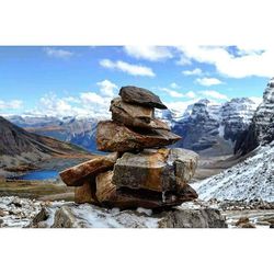 Rock formations on landscape