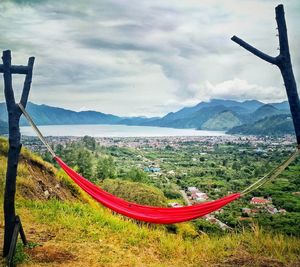 Scenic view of landscape against sky