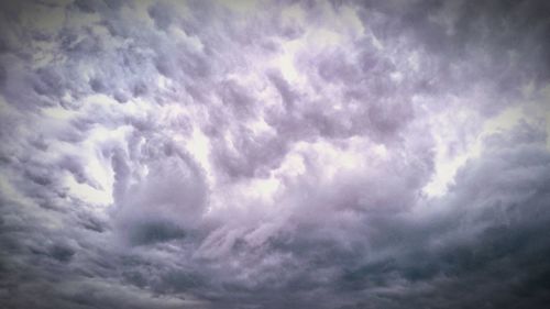 Low angle view of storm clouds in sky