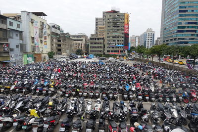 Taipei parking for scooters
