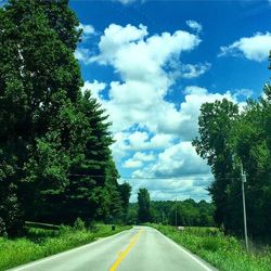 Country road passing through landscape