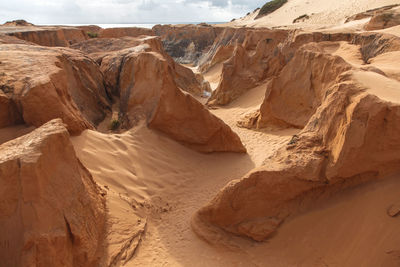 Rock formations in desert