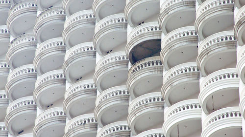 Full frame shot of architectural columns