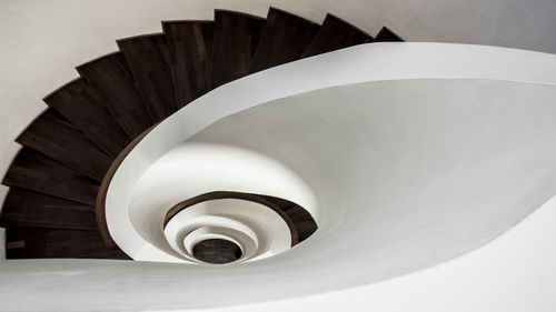 Architectural detail of spiral staircase