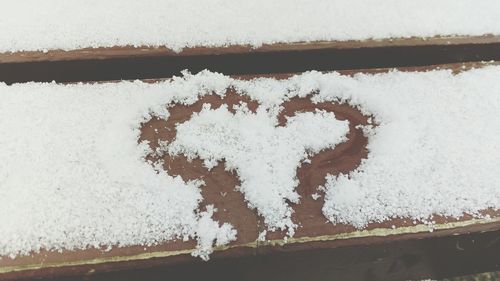 Close-up of ice cream during winter