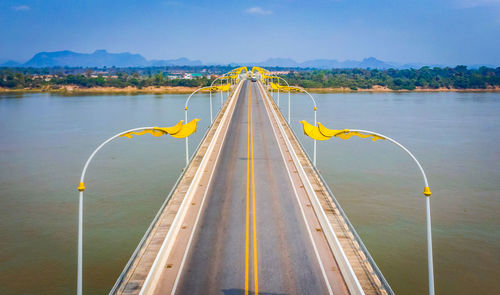 Bird eye view 3rd thai-lao friendship bridge 