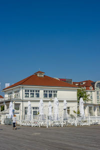 Building against blue sky