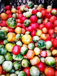 Close-up of apples for sale in market