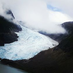 High angle view of bear glacier