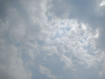 Low angle view of clouds in sky