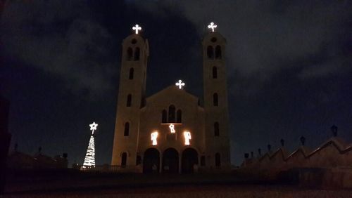 Low angle view of church