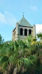 Low angle view of built structure against sky