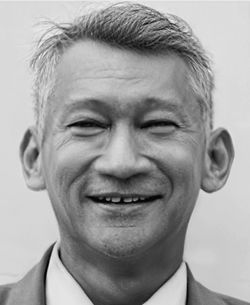 Close-up portrait of a smiling man