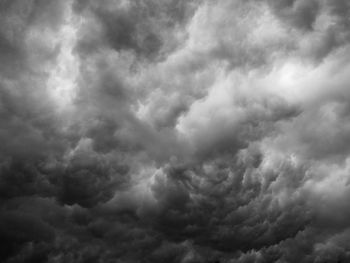 Low angle view of storm clouds in sky