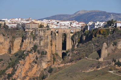 Panoramic view of buildings in city