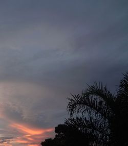 Low angle view of cloudy sky