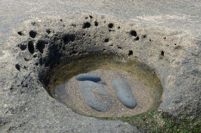 Close-up of sand on beach