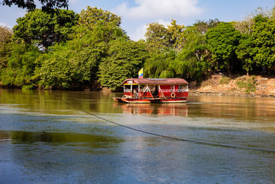Scenic view of river against sky