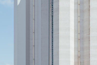 Detail view of concrete grain silo