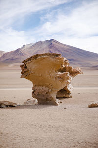 Scenic view of desert against sky