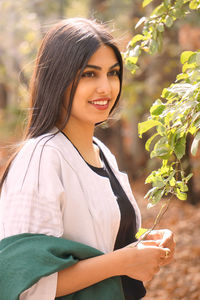 Young woman looking away